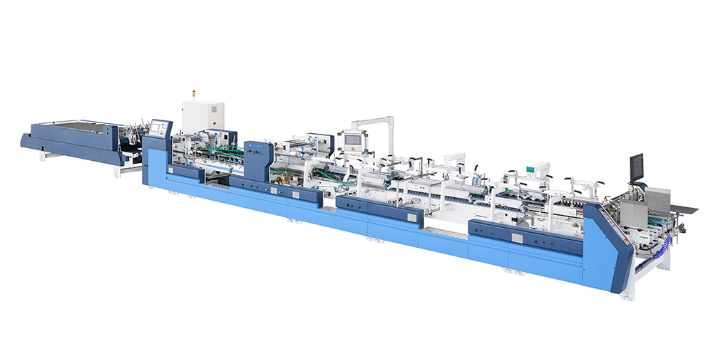 Machine de gluer à dossiers quadruples automatiques complets